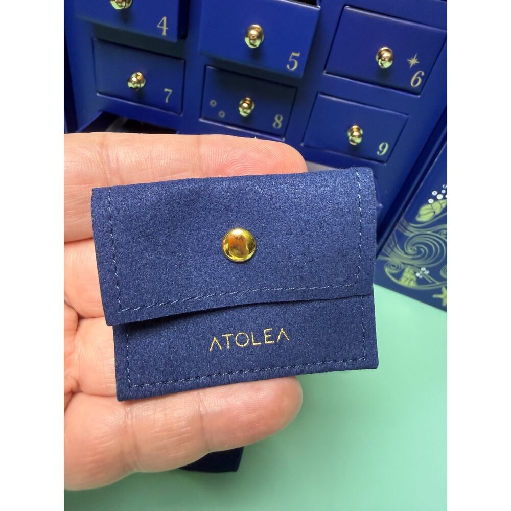 Atolea 12 Days of Shine Blue Ocean Sea Stars Jewelry Storage & Pouches BOX ONLY - Picture 5 of 7